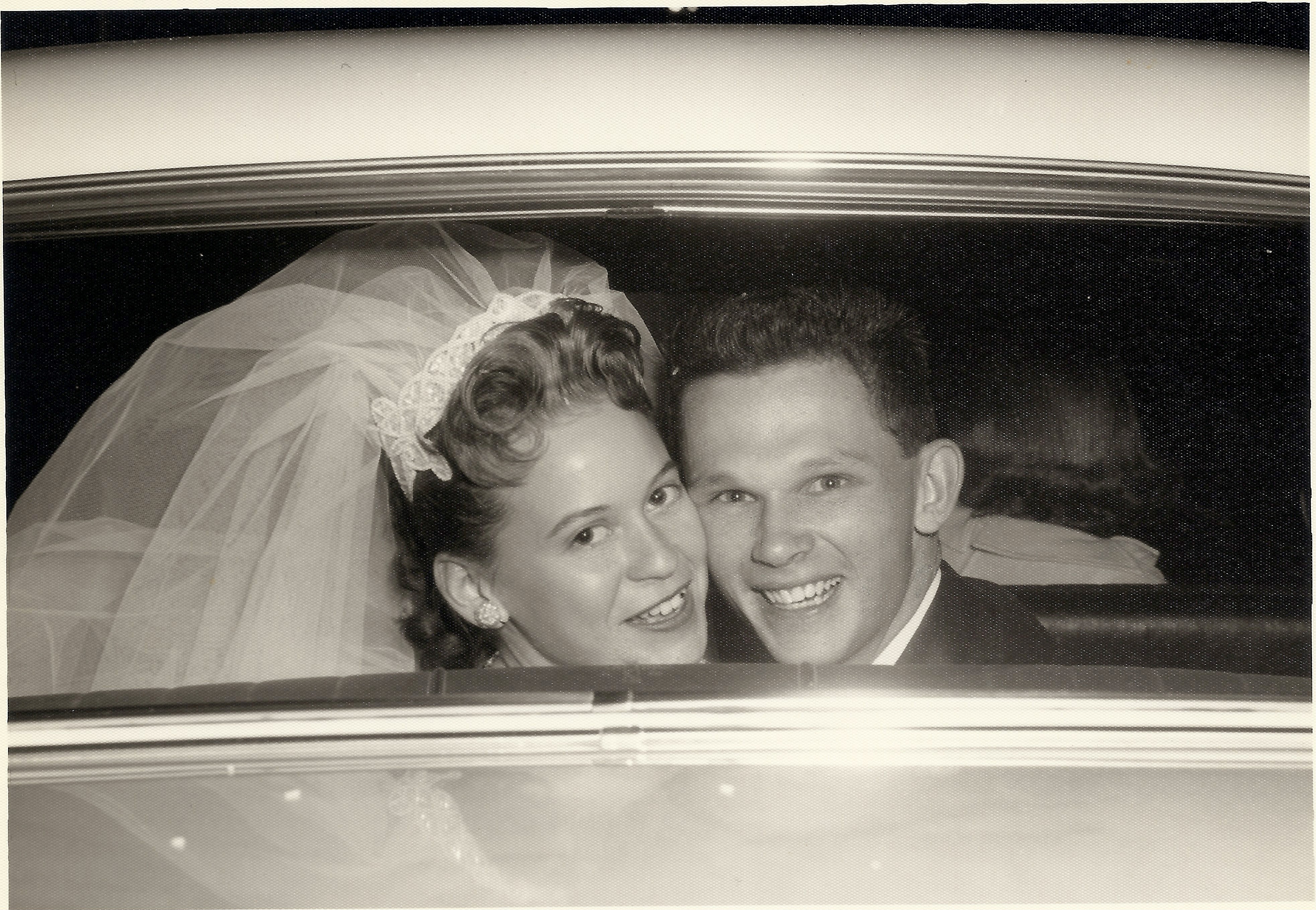 A wedding-day photograph.