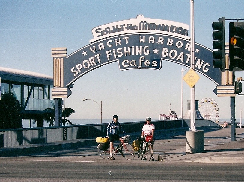 Santa Monica Pier, the western beginning of Tom’s Route 66 tour.
