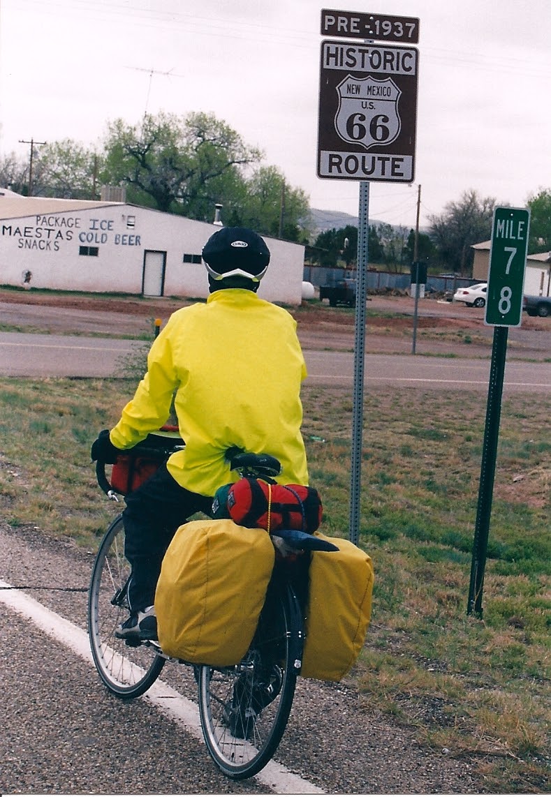 Its was always great to find the old road - pre 1937 But first we rode through the town of Pecos where we crossed the Pecos River. After a snack we bought a jar of peanut…