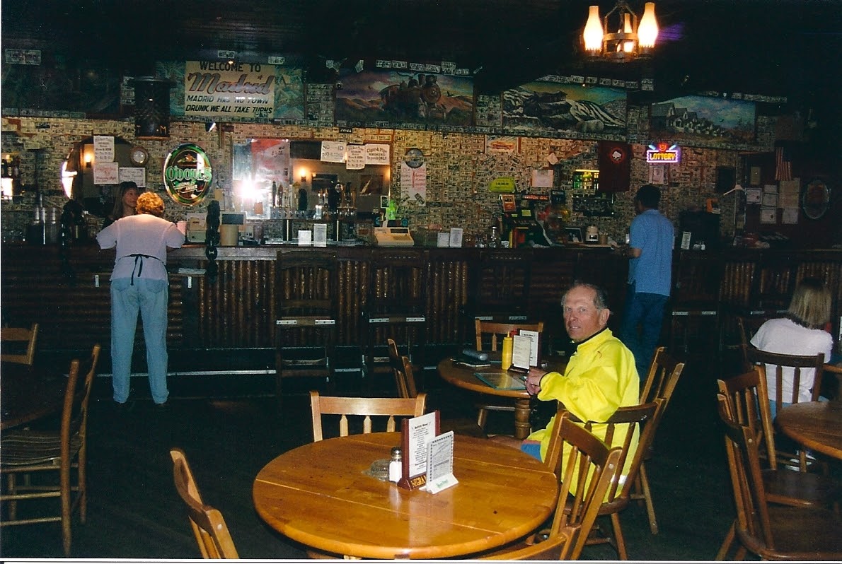 Inside The Mine Shaft Tavern The Turquoise Trail runs on the back side of Sandia Crest, 10,678 feet, which is the ski resort area for Albuquerque. So we ventured off Route 66…