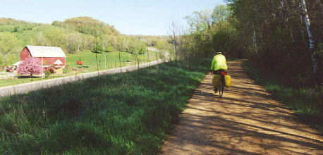 Elroy-Sparta bike path 32 miles long. The 400" trail is named for the Chicago-Northwester passenger train that ran on this grade. The train traveled the 400 miles between…